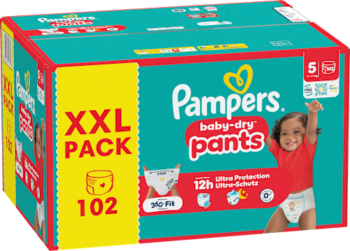 Baby Pants Baby Dry Gr. 5 (11-17 kg) XXL Pack, 102 St