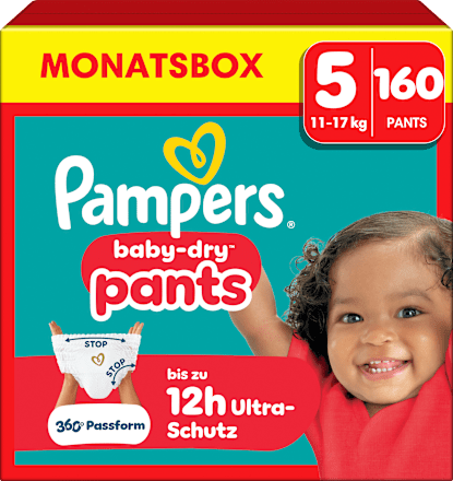Baby Pants Baby Dry Gr. 5 Junior (11-17 kg) Monatsbox, 160 St