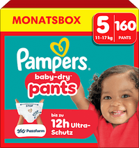 Baby Pants Baby Dry Gr. 5 Junior (11-17 kg) Monatsbox, 160 St