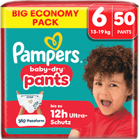 Baby Pants Baby Dry Gr. 6 XL (13-19 kg) Big Pack, 50 St