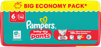 Baby Pants Baby Dry Gr. 6 XL (13-19 kg) Big Pack, 50 St