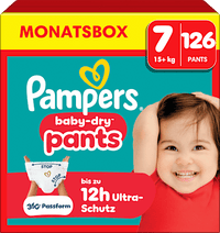 Baby Pants Baby Dry Gr. 7 Extra Large (15+ kg) Monatsbox, 126 St
