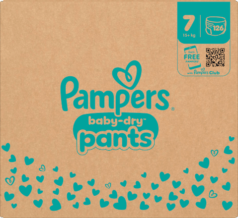 Baby Pants Baby Dry Gr. 7 Extra Large (15+ kg) Monatsbox, 126 St