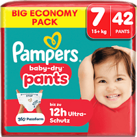 Baby Pants Baby Dry Gr. 7 XL (15+ kg) Big Pack, 42 St