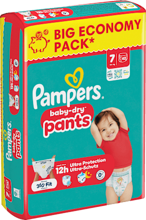 Baby Pants Baby Dry Gr. 7 XL (15+ kg) Big Pack, 42 St