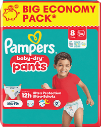 Baby Pants Baby Dry Gr. 8 XL (17+ kg) Big Pack, 38 St