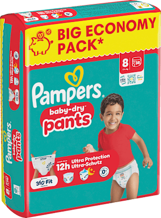 Baby Pants Baby Dry Gr. 8 XL (17+ kg) Big Pack, 38 St