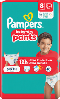 Baby Pants baby-dry Gr. 8 XL (17+ kg), 16 St