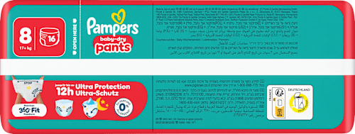 Baby Pants baby-dry Gr. 8 XL (17+ kg), 16 St
