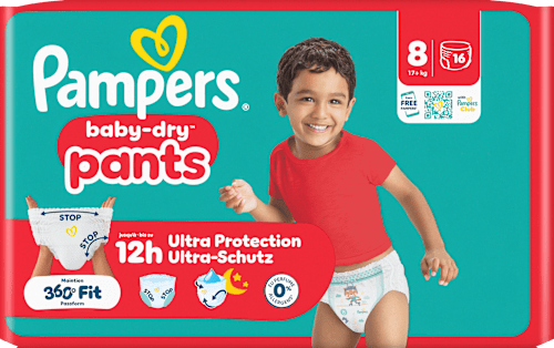 Baby Pants baby-dry Gr. 8 XL (17+ kg), 16 St