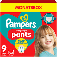 Baby Pants baby-dry Gr. 9 (19+ kg) Monatsbox, 108 St