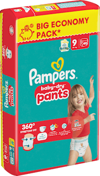 Baby Pants baby-dry Gr. 9 XL (19+ kg) Big Pack, 40 St
