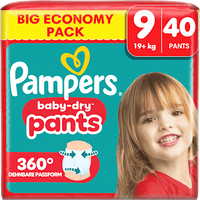 Baby Pants baby-dry Gr. 9 XL (19+ kg) Big Pack, 40 St