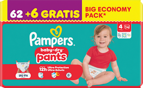 Baby Pants Gr. 4 (9-15 kg) Big Economy Pack, 68 St