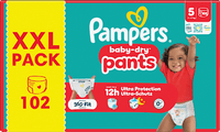 Baby Pants Gr. 5 (11-17 kg) XXL Pack, 102 St