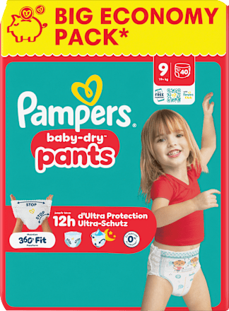 Baby Pants Gr. 9 XL (19+ kg) Big Pack, 40 St