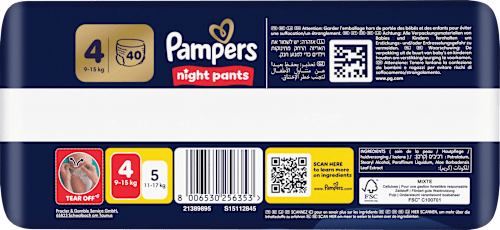 Baby Pants night Gr. 4 (9-15 kg), 40 St