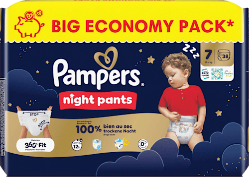 Baby Pants Night Gr. 7 (15+ kg) Big Pack, 38 St