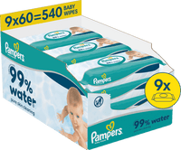 Feuchttücher 99 % Wasser (9x60 St), 540 St