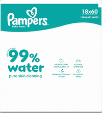 Feuchttücher 99 % water (18x60 St), 1.080 St