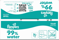 Feuchttücher 99 % water (18x60 St), 1.080 St
