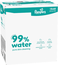 Feuchttücher 99 % water (18x60 St), 1.080 St