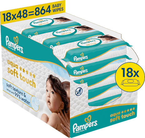 Feuchttücher aqua soft touch (18x48 St), 864 St
