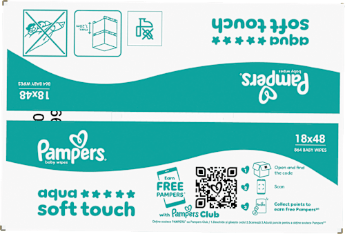 Feuchttücher aqua soft touch (18x48 St), 864 St