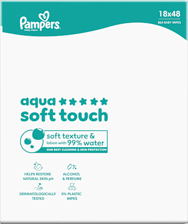 Feuchttücher aqua soft touch (18x48 St), 864 St