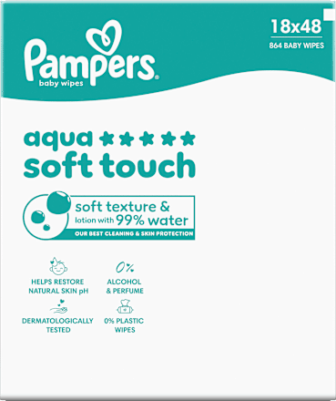Feuchttücher aqua soft touch (18x48 St), 864 St