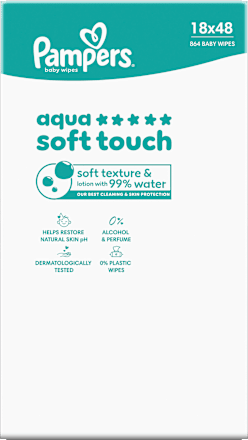 Feuchttücher aqua soft touch (18x48 St), 864 St