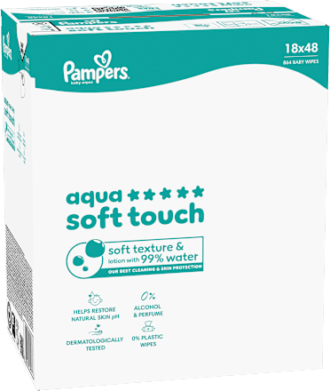Feuchttücher aqua soft touch (18x48 St), 864 St