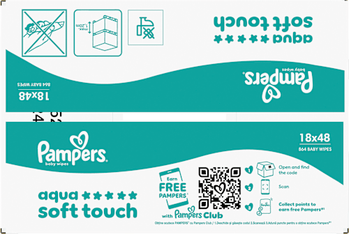 Feuchttücher aqua soft touch (18x48 St), 864 St