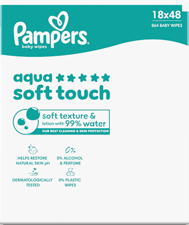 Feuchttücher aqua soft touch (18x48 St), 864 St