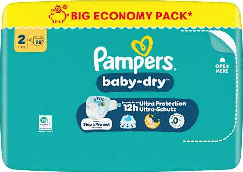 Windeln Baby Dry Gr. 2 (4-8 kg) Big Pack, 98 St