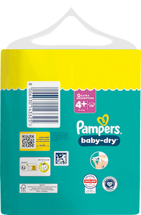 Windeln Baby Dry Gr. 4+ (10-15 kg) Big Pack, 66 St