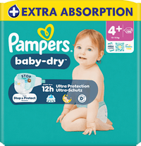Windeln Baby Dry Gr. 4+ (10-15 kg), 28 St