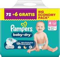 Windeln baby-dry Gr. 4 (9-14 kg) Big Economy Pack, 78 St