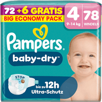 Windeln baby-dry Gr. 4 (9-14 kg) Big Economy Pack, 78 St