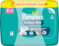Windeln Baby Dry Gr. 4 (9-14 kg) Big Pack, 72 St