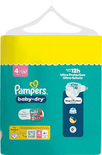 Windeln Baby Dry Gr. 4 (9-14 kg) Big Pack, 72 St