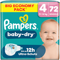 Windeln Baby Dry Gr. 4 (9-14 kg) Big Pack, 72 St