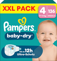 Windeln Baby Dry Gr. 4 (9-14 kg) XXL Pack, 136 St