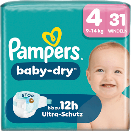 Windeln Baby Dry Gr. 4 (9-14 kg), 31 St