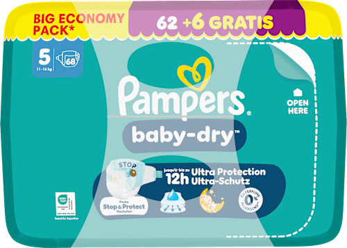 Windeln baby-dry Gr. 5 (11-16 kg) Big Economy Pack, 68 St