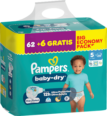 Windeln baby-dry Gr. 5 (11-16 kg) Big Economy Pack, 68 St