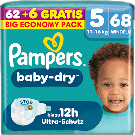 Windeln baby-dry Gr. 5 (11-16 kg) Big Economy Pack, 68 St