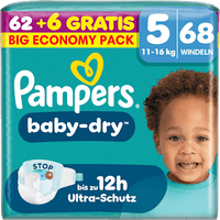 Windeln baby-dry Gr. 5 (11-16 kg) Big Economy Pack, 68 St