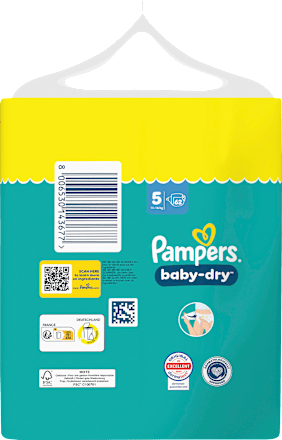 Windeln Baby Dry Gr. 5 (11-16 kg) Big Pack, 62 St