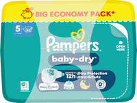 Windeln Baby Dry Gr. 5 (11-16 kg) Big Pack, 62 St